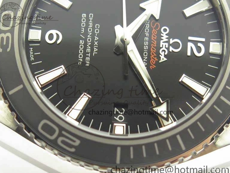 0321 Sleek Planet Ocean Professional Ceramic Bezel 42mm 1:1 MK Best Edition Silver Markers On SS Bracelet A 8085